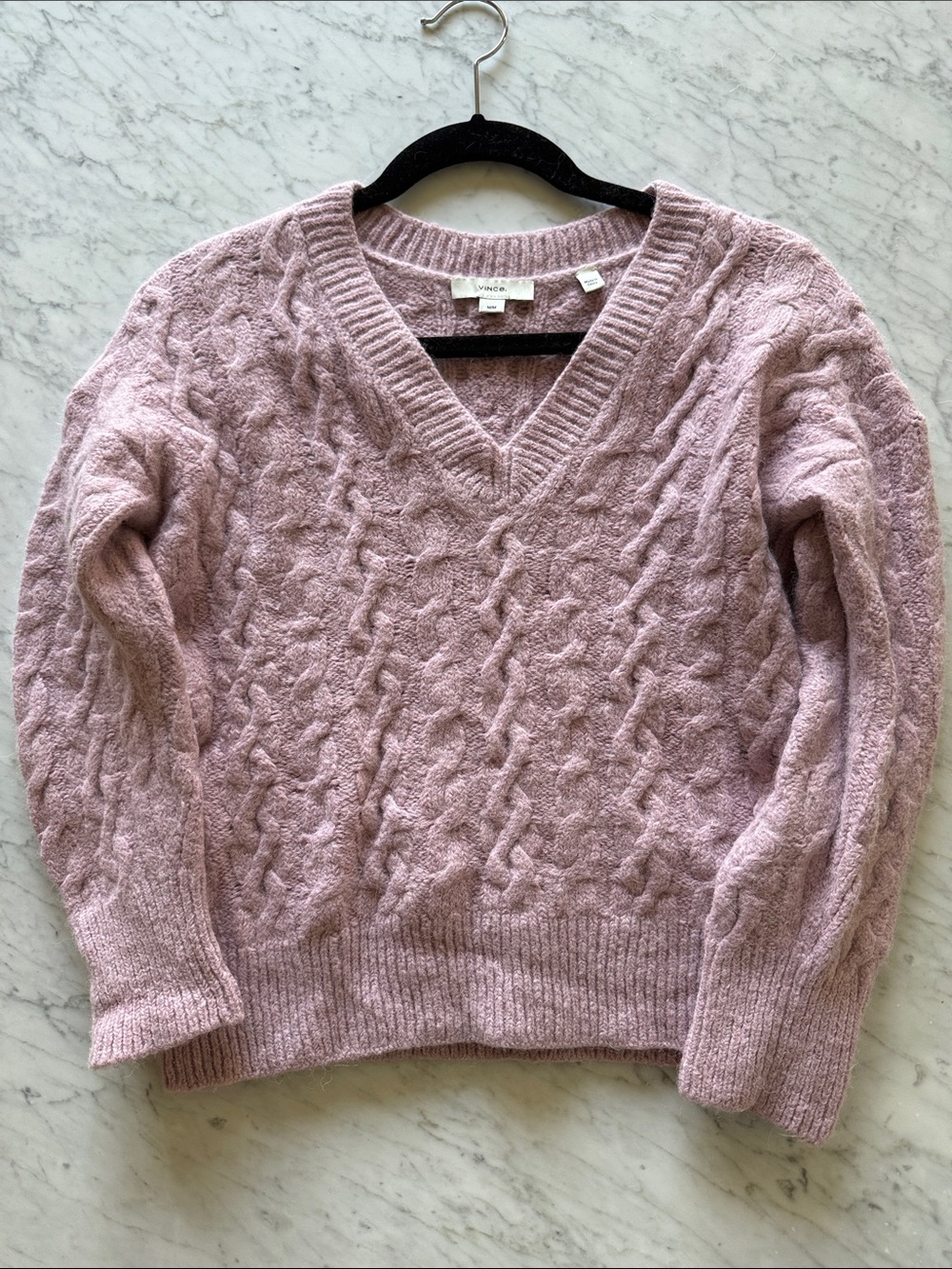 Vince Alpaca/Wool Cable-Knit Sweater